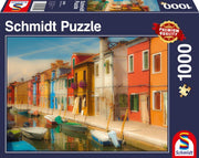 Schmidt - Bunte Häuser der Insel Burano - 1000 Teile Puzzle
