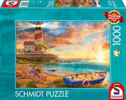 Schmidt - Sonnenuntergang in der Leuchtturm-Bucht - 1000 Teile Pu
