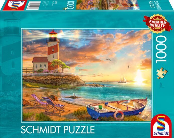 Schmidt - Sonnenuntergang in der Leuchtturm-Bucht - 1000 Teile Pu - Nur CHF 19.90! Jetzt kaufen auf fluxed.ch