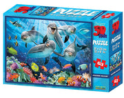 Prime 3D - Dolphin Delight - 63 Teile - Selfie Puzzle - ab 5 J.