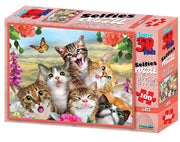 Prime 3D - Cats - 100 Teile - Selfie Puzzle - ab 5 Jahren