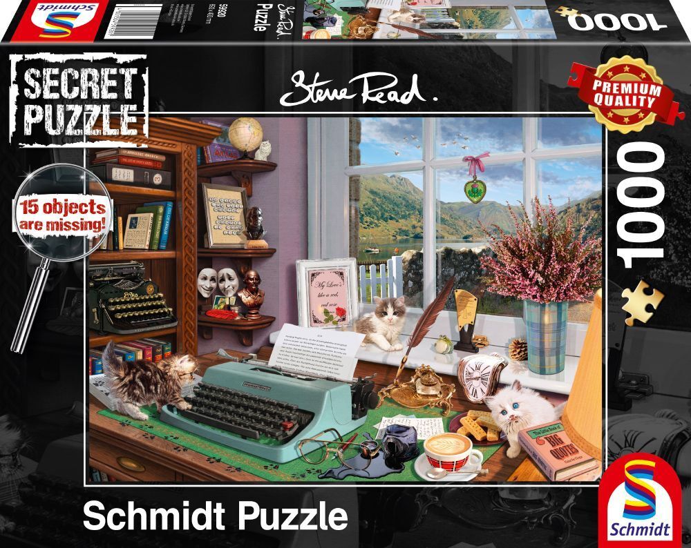 Schmidt - Am Schreibtisch (Secret) - 1000 Teile Puzzle