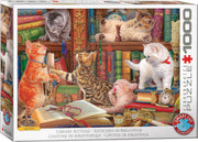 Eurographics - Kätzchen in Bibliothek - 1000 Teile Puzzle