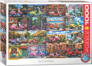 Eurographics - 16 Scooters - 1000 Teile Puzzle