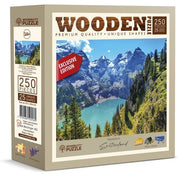 Wooden.City - Oeschinensee, Berner Oberland - 250 Teile Puzzle
