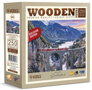 Wooden.City - Landwasserviadukt / Rhätische Bahn - 250 Teile Puzz