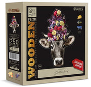 Wooden.City - Kuh Flower Fränzi - 250 Teile Puzzle