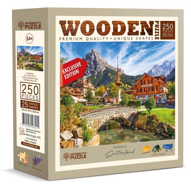 Wooden.City - Kandersteg - 250 Teile Puzzle