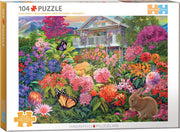 Eurographics - Hasengarten - 104 grosse Teile Puzzle