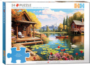 Eurographics - Das Seehaus - 24 sehr grosse Teile Puzzle
