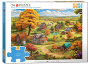 Eurographics - Ruhiges Wohnen - 24 sehr grosse Teile Puzzle