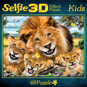 M.I.C. - Löwenkönig - 3D-Selfie Puzzle - 48 Teile - ab 3 Jahren