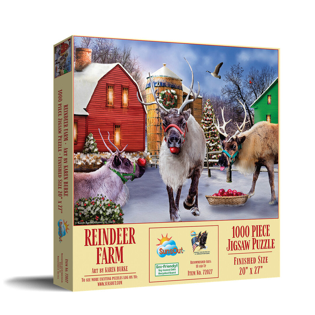 SunsOut - Reindeer Farm - 1000 Teile Puzzle