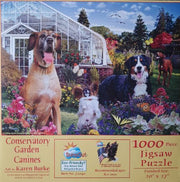 SunsOut - Conservatory Garden Canines - 1000 Teile Puzzle