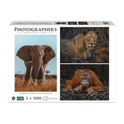 Ambassador | Wildtiere Blickkontakt - 3 x 1000 Teile Puzzle