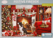 Otter House - Festive Fireside - 1000 Teile Puzzle