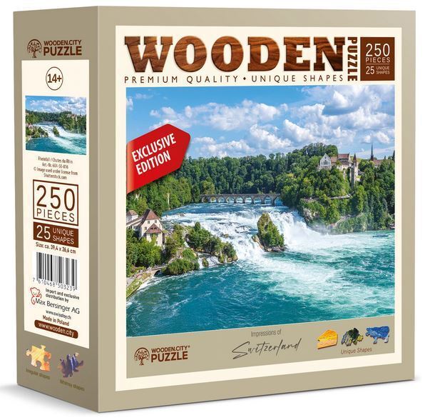 Wooden.City - Rheinfall - 250 Teile Puzzle