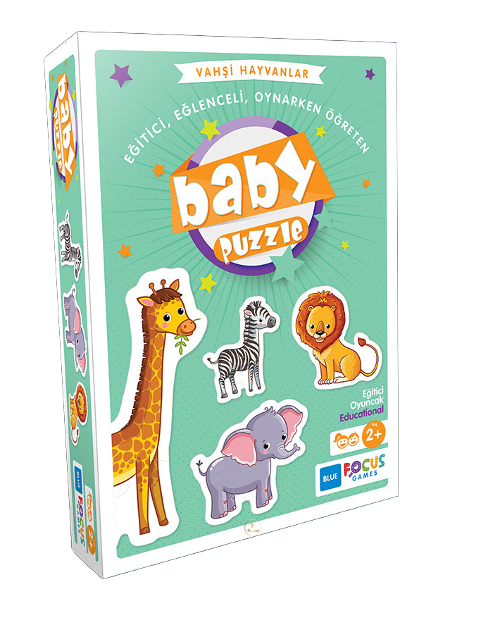 Blue Focus | Baby Puzzle - Wild Animals - 4er-Set Puzzle - Nur CHF 7.90! Jetzt kaufen auf fluxed.ch