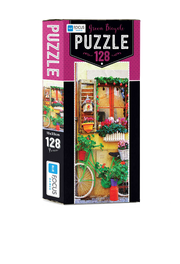 Blue Focus | Mini Puzzle - Green Bicycle - 128 Teile Puzzle