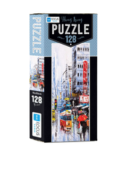 Blue Focus | Mini Puzzle - Hong Kong - 128 Teile Puzzle