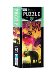 Blue Focus | Mini Puzzle - Elephant - 98 Teile Puzzle