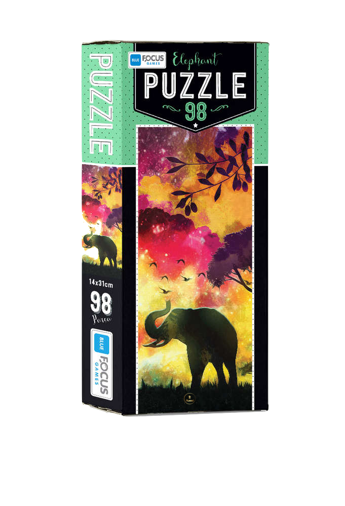 Blue Focus | Mini Puzzle - Elephant - 98 Teile Puzzle - Nur CHF 5.90! Jetzt kaufen auf fluxed.ch