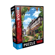 Blue Focus | Old Street and Arch with Flower - 1000 Teile Puzzle