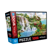 Blue Focus | Forest and Waterfall - 1000 Teile Puzzle