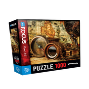 Blue Focus | Vintage Compass and Binoculars - 1000 Teile Puzzle