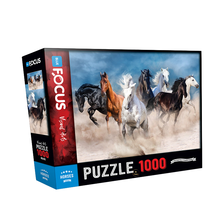 Blue Focus | Horses - 1000 Teile Puzzle - Nur CHF 12.90! Jetzt kaufen auf fluxed.ch