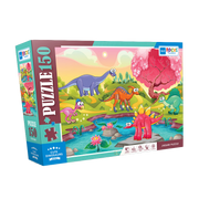 Blue Focus | Cute Dinosaurs - 150 Teile Puzzle