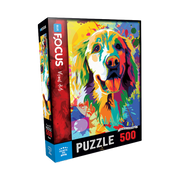 Blue Focus | Colorful Dog - 500 Teile Puzzle