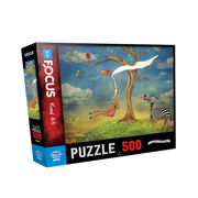 Blue Focus | Zebra Love Giraffe - 500 Teile Puzzle