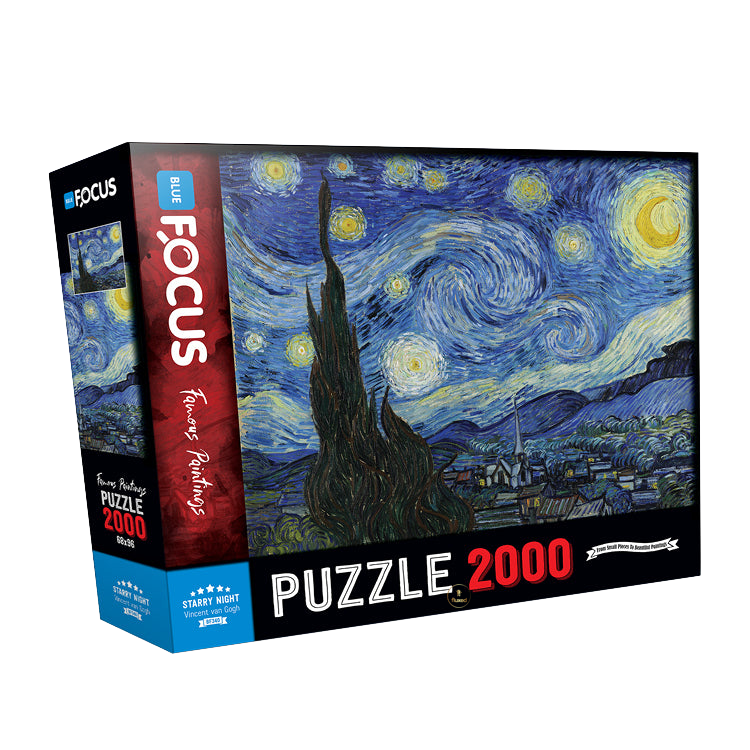 Blue Focus | Starry Night - Vincent van Gogh - 2000 Teile Puzzle - Nur CHF 16.90! Jetzt kaufen auf fluxed.ch