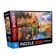 Blue Focus | Mountain Houses - 2000 Teile Puzzle