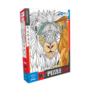 Blue Focus | Coloring Puzzle - Lion - 150 Teile Puzzle