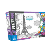 Blue Focus | Coloring Puzzle - Eiffel Tower - 200 Teile Puzzle