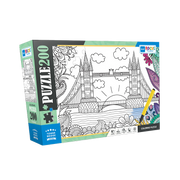 Blue Focus | Coloring Puzzle - Tower Bridge - 200 Teile Puzzle