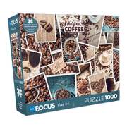Blue Focus | But first Coffee - 1000 Teile Puzzle
