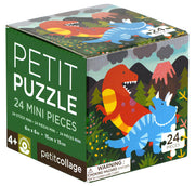 Petit Collage - Dinosaurier - Petit Puzzle - 24 Teile - ab 3 J.