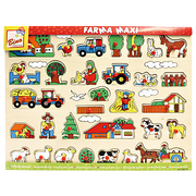 Bino | Steckpuzzle Bauernhof Maxi - 32 Teile - ab 3 Jahren