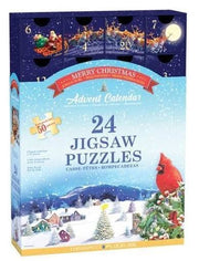 Eurographics - Adventskalender Frohe Weihnachten - 24x50 Teile Pu