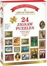 Eurographics - Adventskalender Kunst Weihnachten - 24x50 Teile Pu