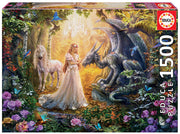 Educa - Dragon, Princess and Unicorn - 1500 Teile Puzzle