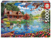 Educa - Haus am See - 5000 Teile Puzzle