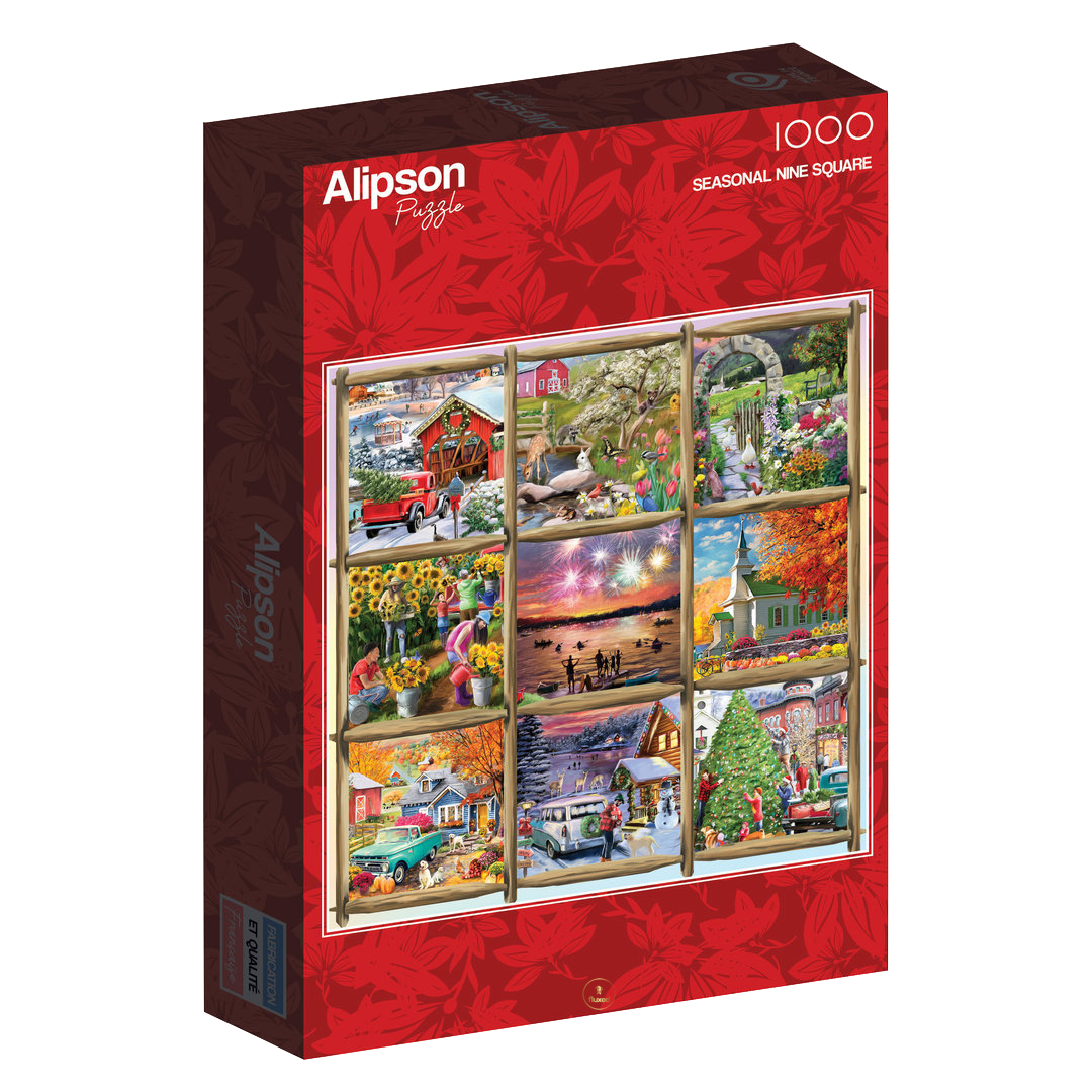 Alipson | Seasonal nine Square - 1000 Teile Puzzle - Nur CHF 16.90! Jetzt kaufen auf fluxed.ch