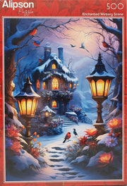 Alipson | Enchanted Wintery Scene - 500 Teile Puzzle
