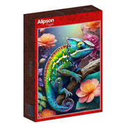 Alipson - Buntes Chamäleon - 500 Teile Puzzle