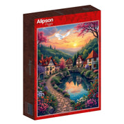 Alipson - Das Dorf am Ufer - 500 Teile Puzzle