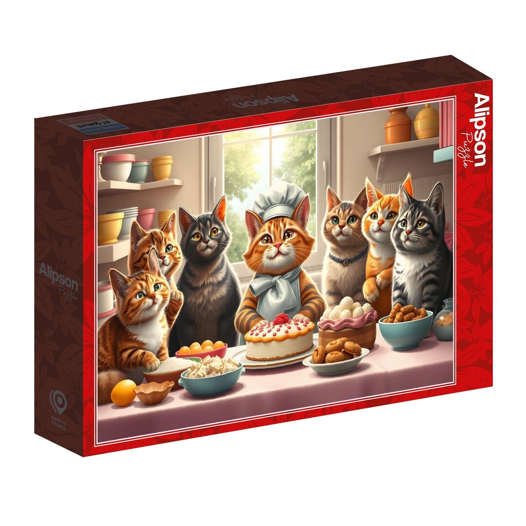 Alipson - Backende Katzen in Action - 1000 Teile Puzzle